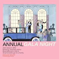 Gala night Instagram post template design