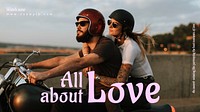 Love film blog banner template