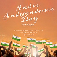 India independence day Instagram post template