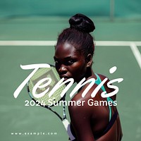 Summer games sports Instagram post template