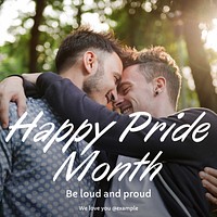 Happy pride month Instagram post template design