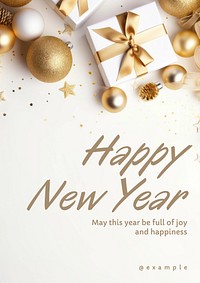 Happy New Year poster template