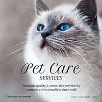Pet care Instagram post template