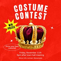 Costume contest Instagram post template
