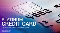 Credit card blog banner template