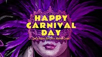 Carnival day blog banner template