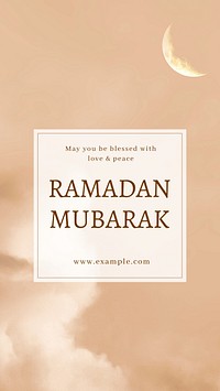 Ramadan mubarak  Instagram story template