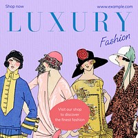 Luxury fashion Instagram post template