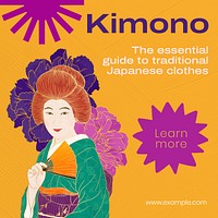 Kimono Instagram post template