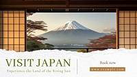 Visit Japan blog banner template