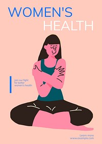 Women's health poster template & design