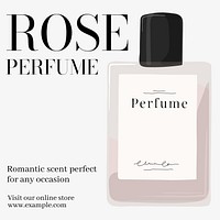 Rose perfume  Instagram post template