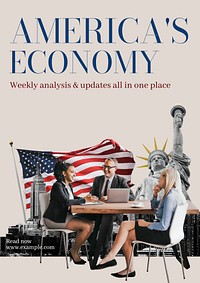 Economy poster template