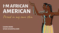 African American blog banner template