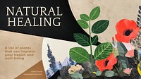 Natural healing blog banner template