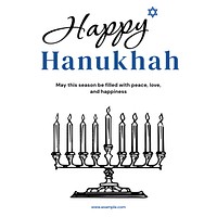 Happy Hanukkah Instagram post template