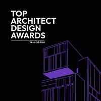 Architect award Instagram post template
