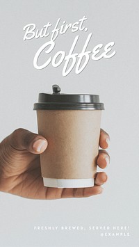 Coffee morning Instagram story template