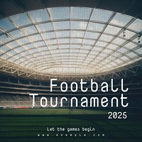 Football tournament Instagram post template
