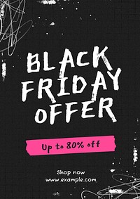 Black Friday offer poster template