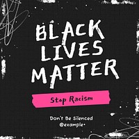 Black Lives Matter Instagram post template