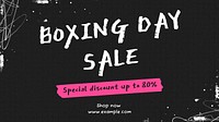 Boxing day sale blog banner template