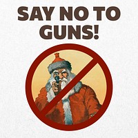 No to guns Instagram post template design
