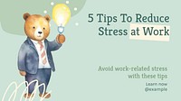Work stress blog banner template