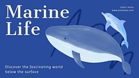 Marine life blog banner template
