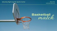 Basketball Match blog banner template