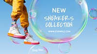 Sneakers collection blog banner template