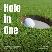 Golf courses Instagram post template design