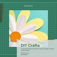 DIY decor crafts Instagram post template