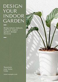 Design your garden poster template & design
