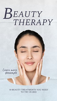 Beauty therapy Instagram story template
