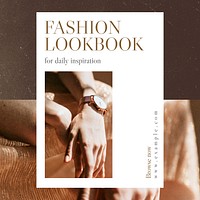 Fashion lookbook Instagram post template design