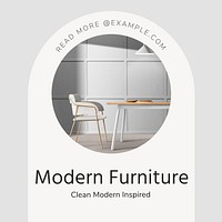 Furniture Instagram post template design