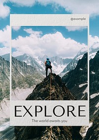 Explore poster template