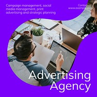 Advertising agency Instagram post template