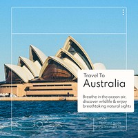 Australia travel Instagram post template