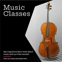 Music classes Instagram post template