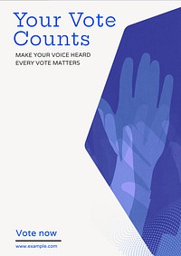 Voting poster template