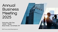 Annual meeting blog banner template