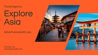 Explore Asia blog banner template