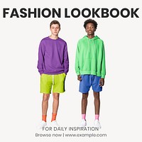 Fashion lookbook  Instagram post template