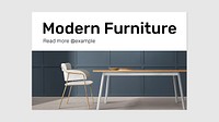 Furniture blog banner template