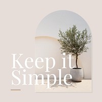 Keep it simple Instagram post template