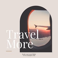 Travel service Instagram post template  