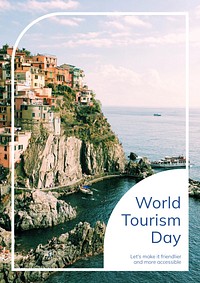 World tourism day poster template & design