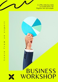 Business workshop poster template  